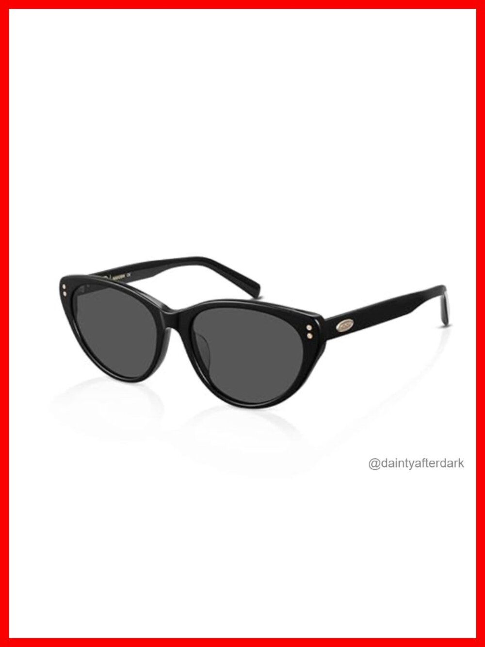 Retro Cat Eye Sunglasses UV400 Protection Oversized Metal Accents Full-Frame